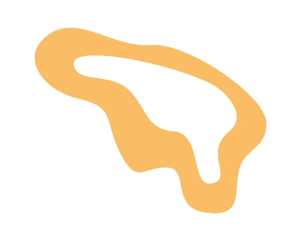 Tache Géométrique Orange Pour Fond Illustration Vectorielle — Image vectorielle