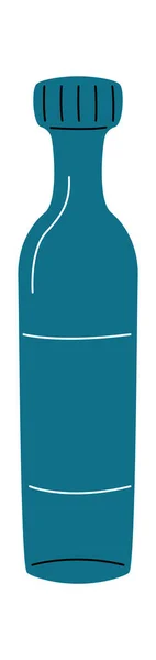 Bottiglia Disegnata Mano Elemento Design Astratto Illustrazione Vettoriale — Vettoriale Stock