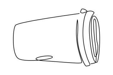 Kağıt bardakta yıkanmış. Vektör illüstrasyonu
