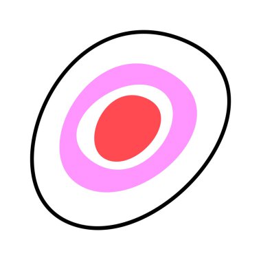 El çizimi soyut gökkuşağı tasarımı ögesi Curly hatları. Vektör illüstrasyonu