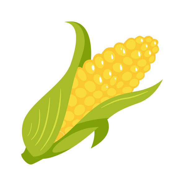 Кукурузные овощи иллюстрация мексиканской кухни элемент дизайна. Векторная иллюстрация