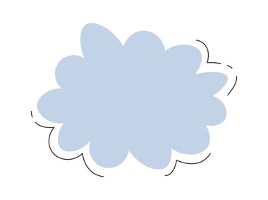 Konuşma balonu tasarım elemanı iletişimi. Vektör illüstrasyonu