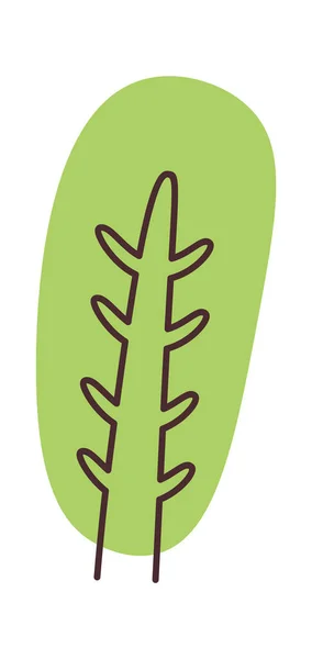 Árbol Dibujado Mano Bosquejo Protección Del Medio Ambiente Ilustración Vectorial — Vector de stock