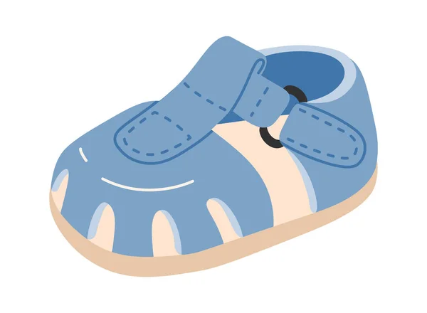 为孩子们设计的夏季凉鞋 矢量说明 — 图库矢量图片