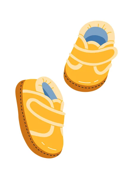 Sepasang Sepatu Untuk Anak Anak Sepatu Fashionable Ilustrasi Vektor - Stok Vektor