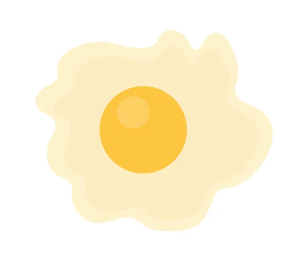 Смажене Яйце Інгредієнт Піци Векторні Ілюстрації — стоковий вектор