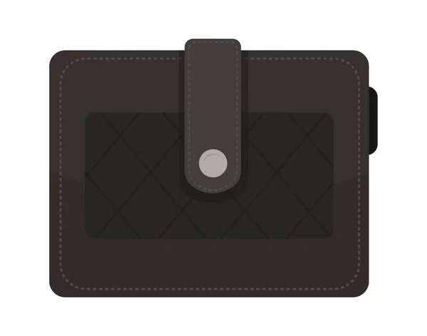Minimalistic Leather Wallet Vector Illustration — Stock Vector
