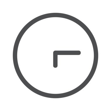 Saat sembolü zaman tasarım elementi. Vektör illüstrasyonu