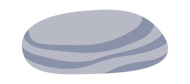 Dekoratif mineralli bir taş. Vektör illüstrasyonu