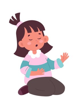 Şirin çocuk bahçıvanı vektör düz illüstrasyon bahçıvanlığı