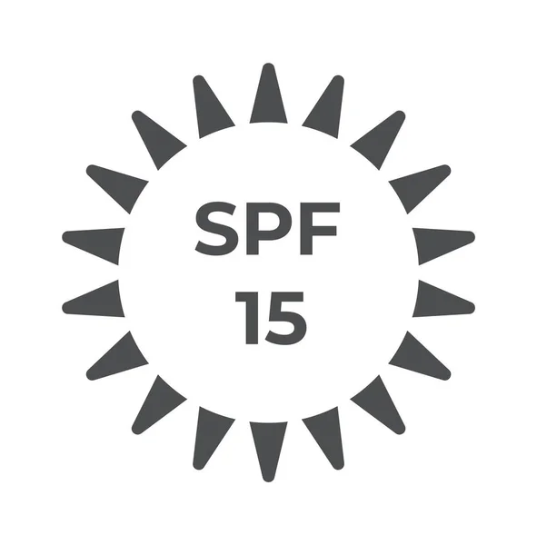 Ikona Glyfu Ochranného Slunečního Faktoru Ochrana Proti Slunci Vektorová Ilustrace — Stockový vektor