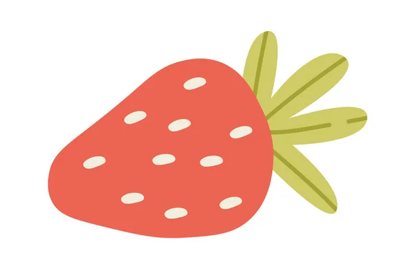 巧克力载体中的草莓味红莓 — 图库矢量图片