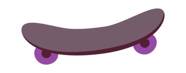 Tahta kaykay vektör düz illüstrasyon spor ekipmanı