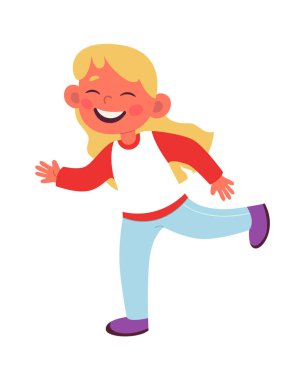 Paten parkı vektörü düz illüstrasyonunda oynayan sevimli çocuk