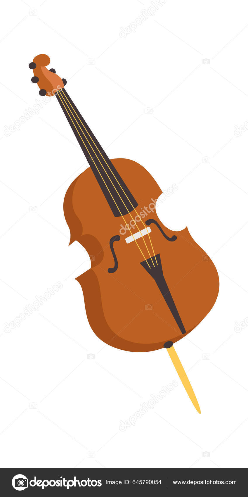 Musikinstrument Violoncello oder Cello klassische Musik Stock-Vektorgrafik  von ©Sonulkaster 289799848