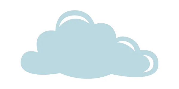 Elemento Design Cloud Weather Ilustração Vetorial —  Vetores de Stock