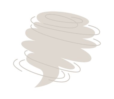 Kasırga Rüzgârı tasarım elementi. Vektör illüstrasyonu