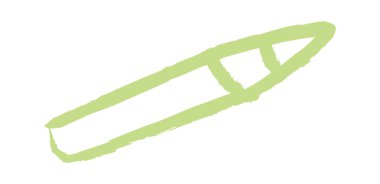 Kalem doğrusal çocuklar çiziyor. Vektör illüstrasyonu