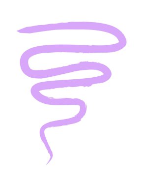 Doğrusal çocuklar renkli çizgiler çizerler. Vektör illüstrasyonu