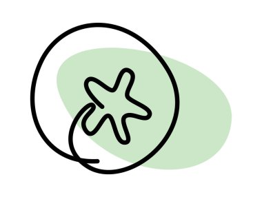 Renkli böğürtlen meyvesi. Vektör illüstrasyonu