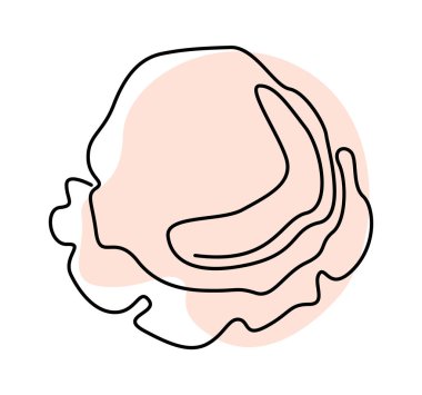 Dondurma topu, renkli sırada sanat eserleri. Vektör illüstrasyonu