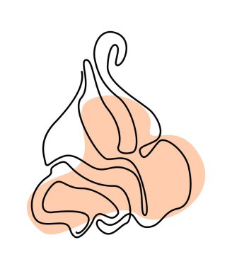 Renkli yerde yumuşak servis edilmiş dondurma kıvrımı. Vektör illüstrasyonu