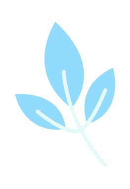 El yapımı tropikal yaprak. Vektör illüstrasyonu