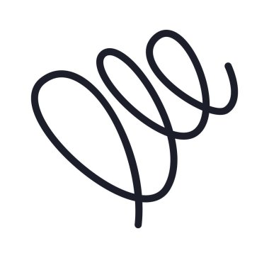 Soyut yay şekli tasarım elementi. Vektör illüstrasyonu