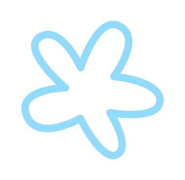 El çizimi çiçek tasarımı öğesi. Vektör illüstrasyonu