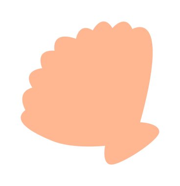 Deniz kabuğunun silueti. Vektör illüstrasyonu