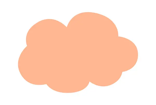 Silhueta Nuvem Ilustração Vetorial — Vetor de Stock