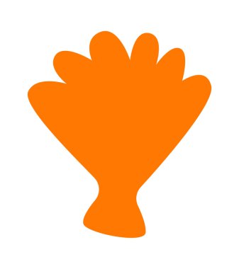 Soyut deniz kabuğu yaz elementi. Vektör illüstrasyonu