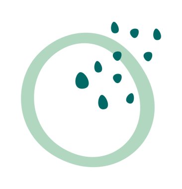 Soyut şekil dekor ögesi. Vektör illüstrasyonu