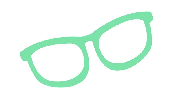 Die Silhouette Einer Brille Vektorillustration — Stockvektor