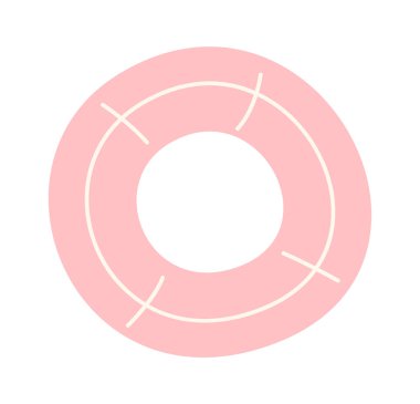 Soyut yüzme cankurtaran unsuru. Vektör illüstrasyonu