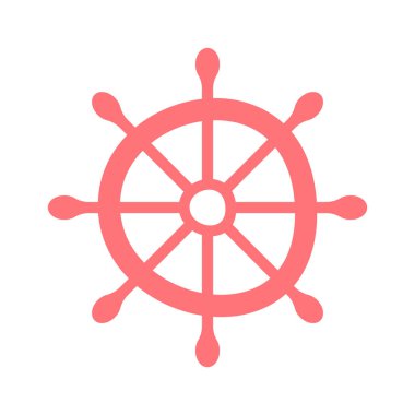 Dümen silueti. Vektör illüstrasyonu