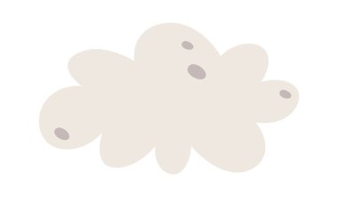 Soyut bulut şekil tasarım elementi. Vektör illüstrasyonu