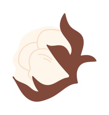 Pamuk yumağı düz çizim. Vektör illüstrasyonu