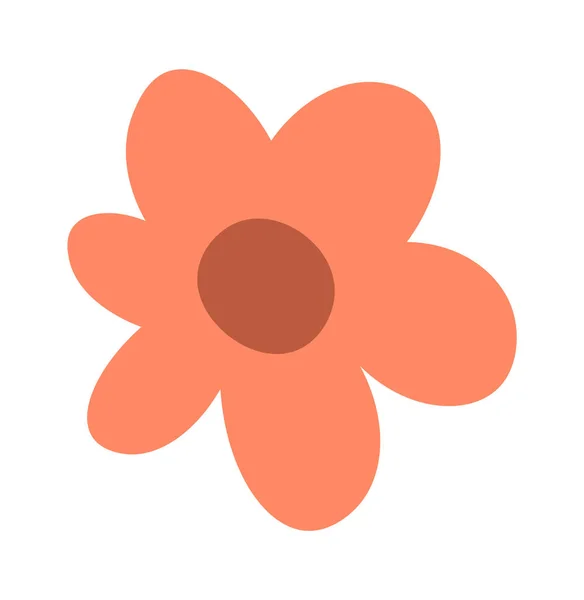 Handgezeichnete Sommerblumen Dekor Element Vektorillustration — Stockvektor