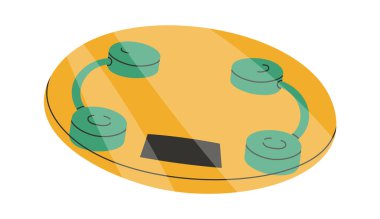 Ölçüm için ağırlık ölçeği aygıtı. Vektör illüstrasyonu