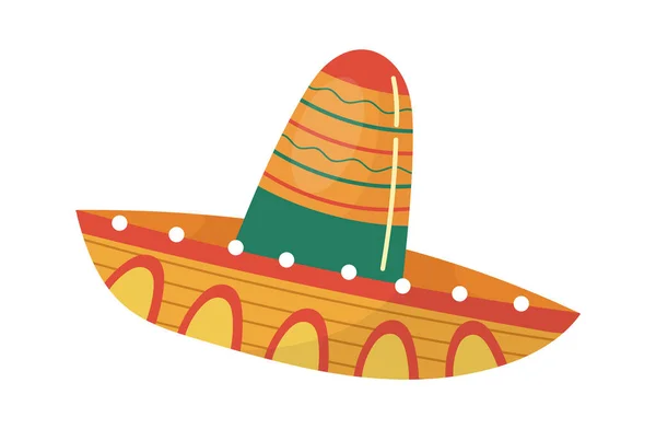 stock vector Mexican sombrero traditional hat. Vector illustration