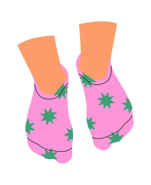 Feet Socks Design Element Vector Illustration — Stock Vector