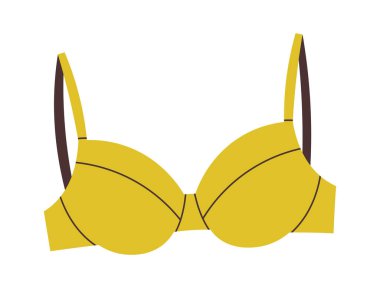 Kadın bikinili sütyen mayo. Vektör illüstrasyonu