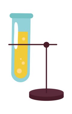 Kimya laboratuarı test tüpü. Vektör illüstrasyonu