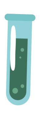 Kimya laboratuarı test tüpü. Vektör illüstrasyonu