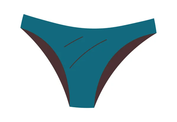 Swimwear Panties Underwear Swimming Vector Illustration — Stock Vector