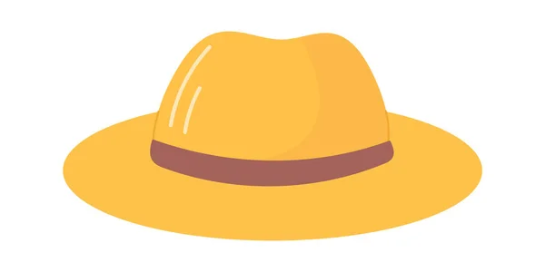 Καπέλο Για Προστασία Από Τον Ήλιο Εικονογράφηση Διανύσματος — Διανυσματικό Αρχείο