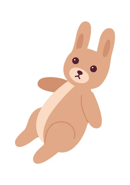 Juguete Conejo Relleno Para Niños Ilustración Vectorial — Archivo Imágenes Vectoriales