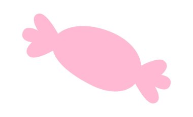 Düz şeker ikonu Vektör İllüstrasyonu