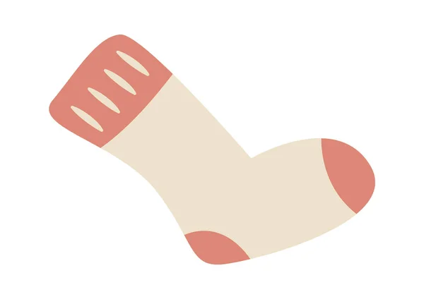 Sock Flat Icon Vector Illustration — Stock Vector